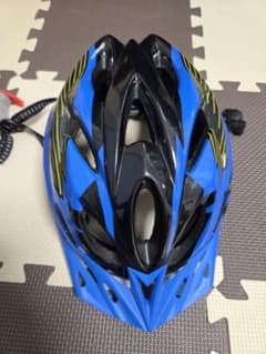 キッズ用 自転車ヘルメット ブルー ブラックのサムネイル
