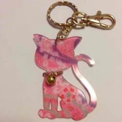 ちりめん 猫キーホルダーのサムネイル