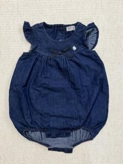 POLO Baby デニムロンパース 70 リボン付のサムネイル