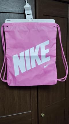 未使用 台紙付 ナイキ NIKE ピンク ナップサック JR AOP ジムサック
