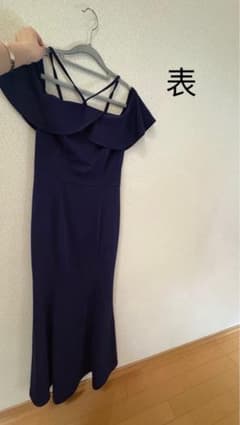 my Miette by Tikaネイビーブルーオフショルダードレスのサムネイル