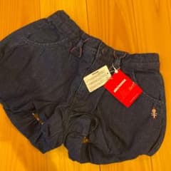 ミキハウス　りーなちゃん　デニムショートパンツ　未使用のサムネイル