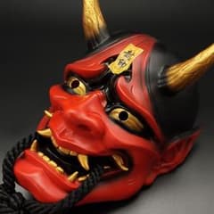 T*M様 般若マスク お面 能面 鬼首 夜叉 樹脂製 コスプレ サバゲー