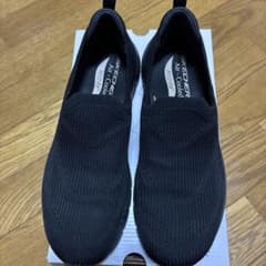 SKECHERS Air-Cooled ブラック スリッポンのサムネイル