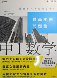 中1数学 最高潮準問題集⚠️書き込みなしのサムネイル
