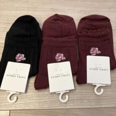LAURA ASHLEY レディース ソックス 3足セット