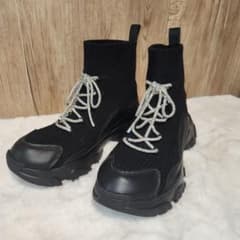 スタッカート　ドルチェコードスニーカーブーツ 厚底 ソックスブーツ