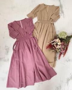 AnMILLE アンミール ロングコットンワンピース 宮崎由加 コラボのサムネイル