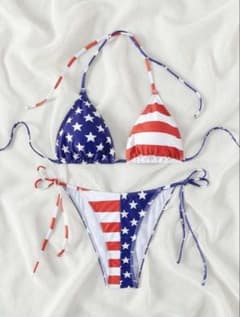 アメリカ国旗デザイン ビキニ まとめセット アメリカ国旗デザイン ビキニセット - メルカリ