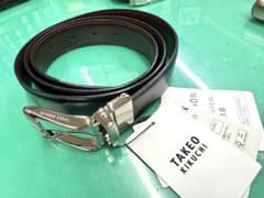TAKEO KIKUCHI ブラウンレザーベルト 約100cmのサムネイル