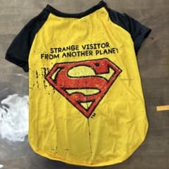 犬服　スーパーマン ラグランTシャツ　4XLのサムネイル