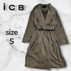 ✨美品✨ ICB ノーカラー アンコン スエード調 ロング コート S - メルカリ