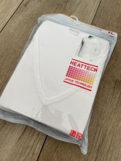 ユニクロ　ヒートテックVネックT（9分丈）　XLのサムネイル