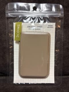 【匿名配送】スリコ Magsafe対応　カードケースiPhoneスタンド 茶のサムネイル