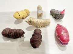 イモムシ 芋虫 フィギュア まとめ売り 7点のサムネイル