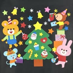 ＊みんなでクリスマス＊　冬　保育　壁面飾り　12月のサムネイル