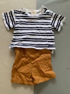 グリーンレーベルリラクシング　&  B.U.M  ベビー服　上下セットのサムネイル