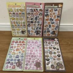 正規品　新品　未開封　BONBON DROP 和柄　犬　猫　だるま　桜 正規品ボンボンドロップシール和柄6枚セット たまごサンド 猫 犬 桜
