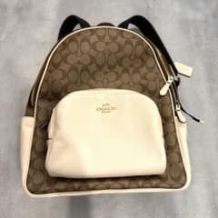 税込￥34,446】コーチアウトレットバックパック シグネチャーカーキ 
