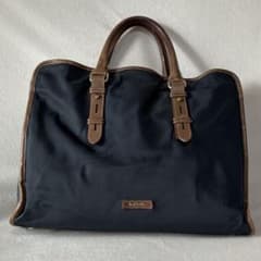 Paul Smith レザー ビジネスバッグ ダークブラウン × 青 送料無料】【ラッピング無料】ポールスミス Paul Smith ビジネスバッグ