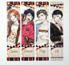 ツイステ　 くつろぎマイルーム 特典しおり デュース　トレイ　ケイト　ヴィルのサムネイル