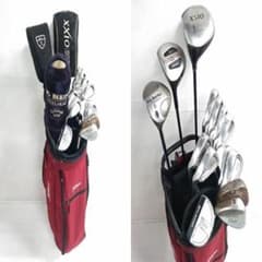 レフティ ダンロップ ゼクシオ メンズ ゴルフ 14本セット キャディバッグ付◇ レフティ ダンロップ ゼクシオ メンズ ゴルフ 14本セット