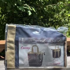 Curves シューズケース付きリュック ネイビーのサムネイル