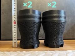 3Dプリント 植木鉢 2個セット ブラック - メルカリ