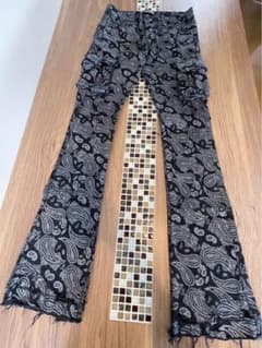 値下げ☆美品☆ VALABASAS ペイズリー柄 フレアデニムのサムネイル