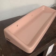 スヌーピー★様専用　陶器棚　ピンク＆ホワイト2品のサムネイル