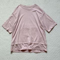 【日本製】KIIT レイヤード Tシャツ ピンク Mのサムネイル