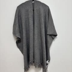 REDYAZEL レディアゼル ニットポンチョ ケープ グレー フリンジのサムネイル