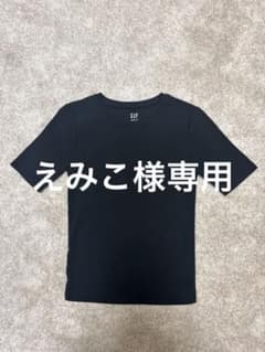 GAP（ギャップ）レディース　ダークコア　 クルーネック カットソー　ブラックのサムネイル