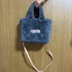 FURFUR 그레이 퍼 토트 백