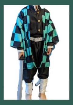 鬼滅の刃 竈門炭治郎 コスプレ衣装 130cmのサムネイル
