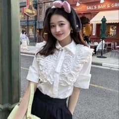 bibiy ARIEL FRILL BLOUSE 新品未使用 正規品 - メルカリ