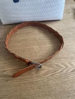 レザー メッシュベルト ブラウンのサムネイル