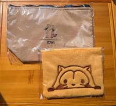 【新品未使用】東和銀行　ラスカルもこもこポーチ・保冷ランチトート　2個セットのサムネイル