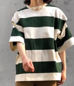 【新品激安】PHEENY HEAVY WEIGHT SLIT ボーダー 半袖のサムネイル