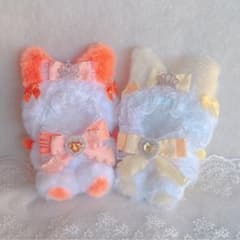 c12ぬい服 10-12cm ちびぐるみ 着ぐるみ おすわり黄橙メイドねこせっと c12ぬい服 10-12cm ちびぐるみ 着ぐるみ おすわり黄橙メイドねこせっと