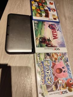 Nintendo 3DS ジャンク本体 シルバーブラック おまけソフト付き - メルカリ