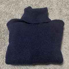 ZARA ネイビー タートルネックセーターのサムネイル