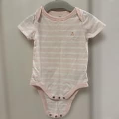 babyGap ベビー ロンパース ピンク ボーダーのサムネイル