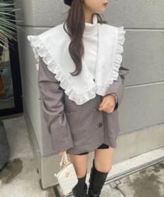 one after another NICE CLAUPフリル襟付きジャケットのサムネイル