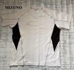 期間限定セール MIZUNO ラグランスリーブ Tシャツ ホワイト/ブラックのサムネイル