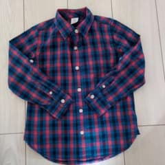 GAP キッズ チェック柄長袖シャツのサムネイル