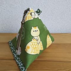 さんかく(たい焼き)ポーチのサムネイル