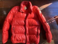 モンクレールMONCLERダウンジャケットビンテージ赤Mサイズ - メルカリ