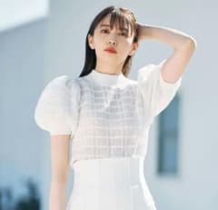 COCODEAL パフスリーブニットトップスのサムネイル