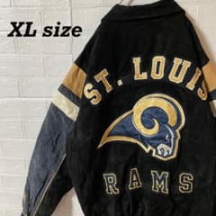 NFL セントルイスラムズ 90s総刺繍レザースタジャン - メルカリ